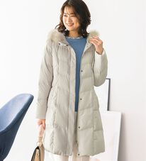 ルフラン（ルフラン）の「こだわりシルエットのファー付ダウン（ロングコート）」