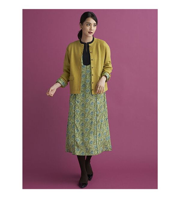 BELLUNA（ベルーナ）の「＜ウィリアムモリス柄＞プリントワンピース（プリントワンピース）」｜詳細画像