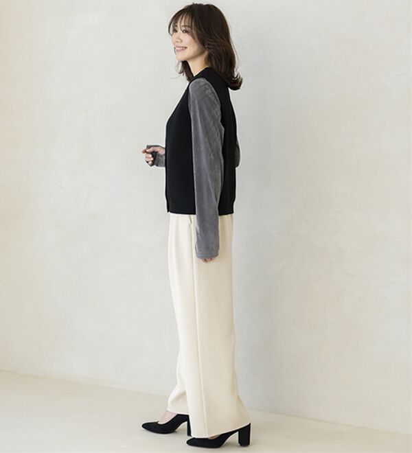 BELLUNA（ベルーナ）の「金ボタン使いニットベスト（ベスト）」｜詳細画像