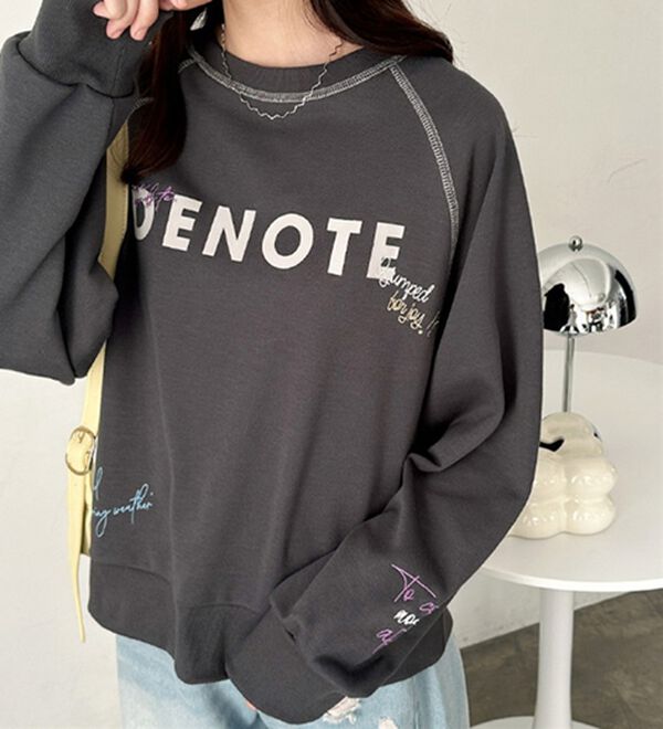 GeeRA（ジーラ）の「ミックスロゴ裏毛スウェット（カットソー）」｜詳細画像