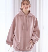 alotta（アロッタ）の「あったか裏起毛パフ袖ゆったりパーカー（パーカー）」