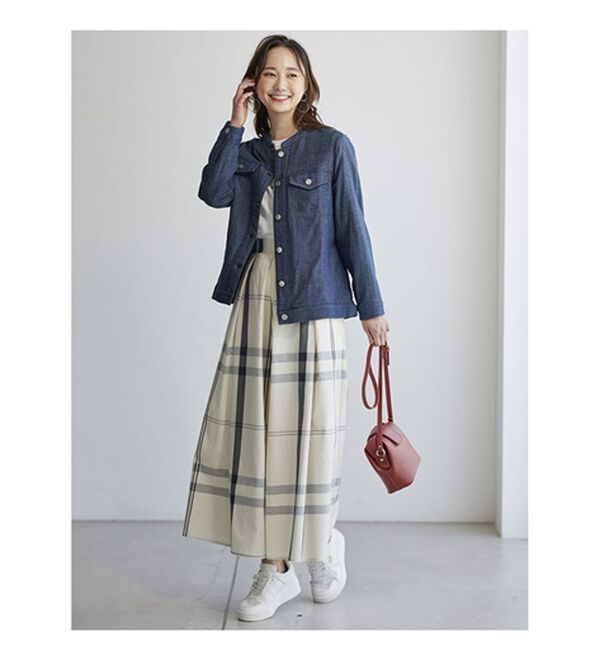 BELLUNA（ベルーナ）の「やわらかダブルガーゼデニム風ジャケット（その他ジャケット）」｜詳細画像