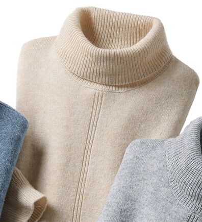「アルパカブレンドタートルセーター（メンズニット・セーター）」