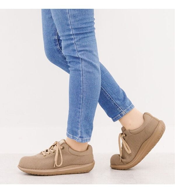 BELLUNA（ベルーナ）の「５Ｅ軽やかニット　オブリークスニーカー（スニーカー）」｜詳細画像