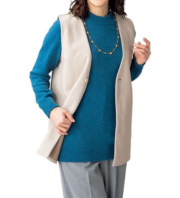 ルフラン（ルフラン）の「選べる！洗えるぬくもりウール１００％セーター（ニット・セーター）」｜詳細画像