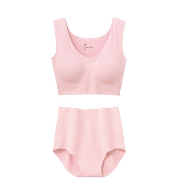 LAVIENNE（ラヴィエンヌ）の「【綿９５％＆縫い目ゼロ】締め付けにくいスーピタブラ・ショーツ（別売）（ブラジャー）」｜詳細画像