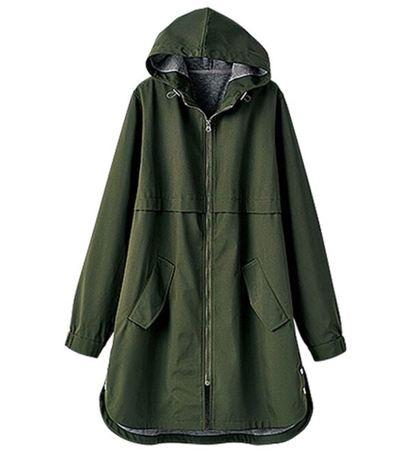 BELLUNA（ベルーナ）の「はっ水加工ボンディング素材ロング丈パーカー（ハーフコート）」｜詳細画像