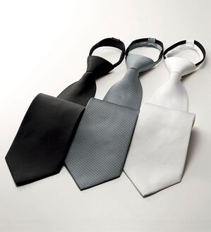「【３色組】ワンタッチ礼装用ネクタイ（ビジネスファッション小物）」｜3色組