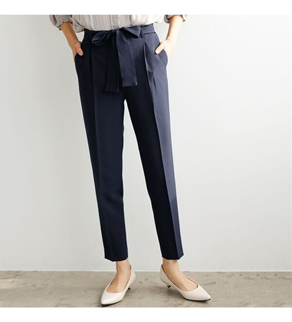 GeeRA（ジーラ）の「【ジャケット+2ボトム】洗えるストレッチ！ジャケット＆ブラウス＆パンツ＆スカートスーツセット（パンツスーツ）」｜詳細画像