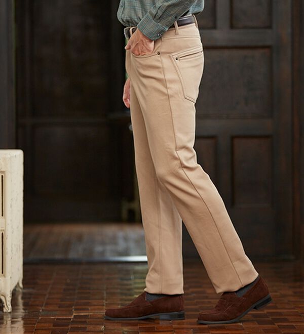 「【３本組】＜コムルヴァン・オム＞３６０&deg;のびのび楽暖パンツ（メンズフルレングスパンツ）」｜詳細画像