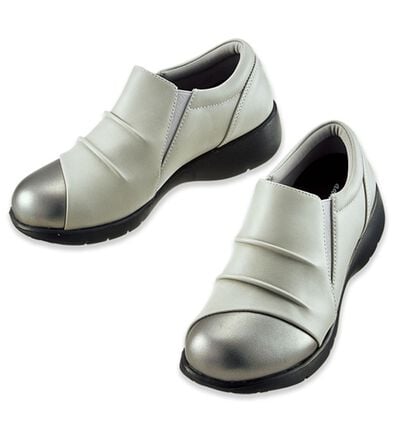 ルフラン（ルフラン）の「＜ラシーナコンフォート＞５Ｅ配色ギャザースリッポン（スリッポン）」