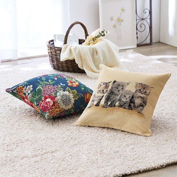 「ポルトガル製ジャカード織クッションカバー（クッション・クッションカバー）」｜詳細画像