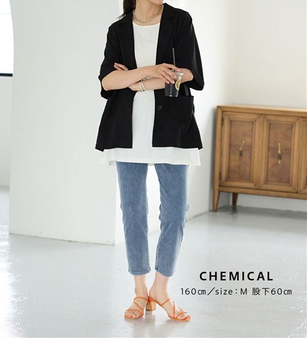 BELLUNA（ベルーナ）の「【再入荷】美ストレッチ素材アンクル丈レギンスパンツ（クロップドパンツ）」｜詳細画像