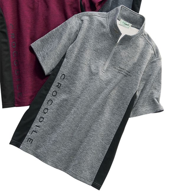 「≪ＴＶ限定★≫＜クロコダイル＞アクティブヒート防風２ウェイブルゾン・ストレッチパンツ・ポロシャツ（メンズポロシャツ）」｜ポロシャツ