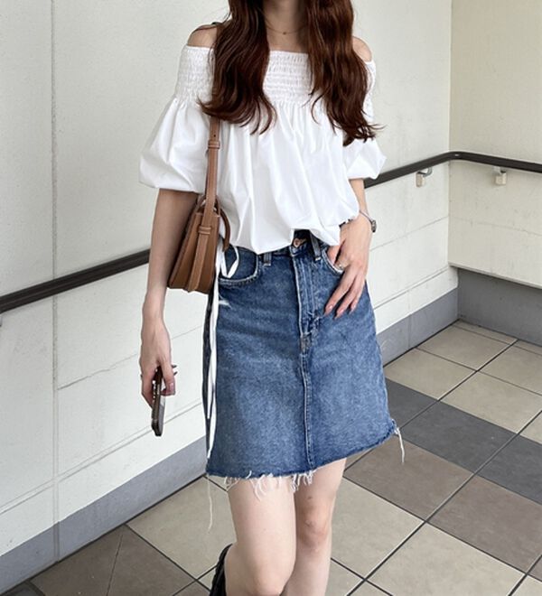 GeeRA（ジーラ）の「ドロストオフショルブラウス（ブラウス）」｜詳細画像