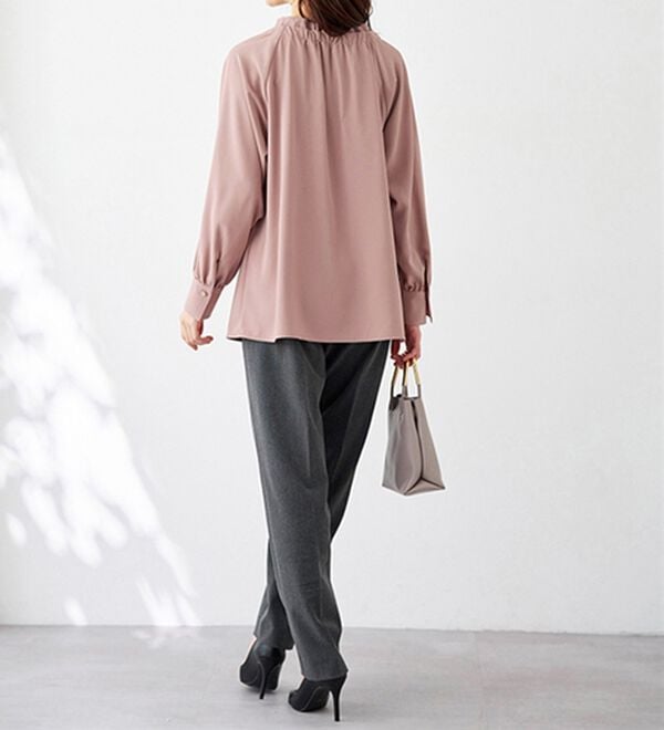 BELLUNA（ベルーナ）の「着脱楽々！フリル衿ボウタイブラウス（ブラウス）」｜詳細画像