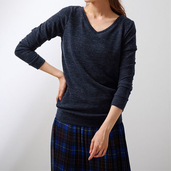 RANAN（ラナン）の「レディシルエットＶネックプルオーバー（カットソー）」｜詳細画像