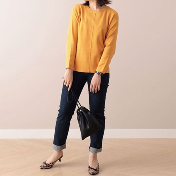 BELLUNA（ベルーナ）の「センターシームニットプルオーバー（ニット・セーター）」｜詳細画像