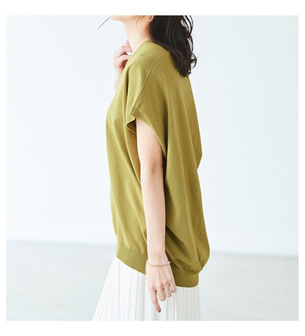 BELLUNA（ベルーナ）の「エコニットフレンチスリーブプルオーバー（ニット・セーター）」｜詳細画像