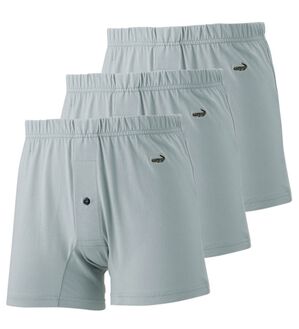 「【３枚組】＜クロコダイル＞綿１００％ニットトランクス（メンズトランクス）」｜グレー3枚組