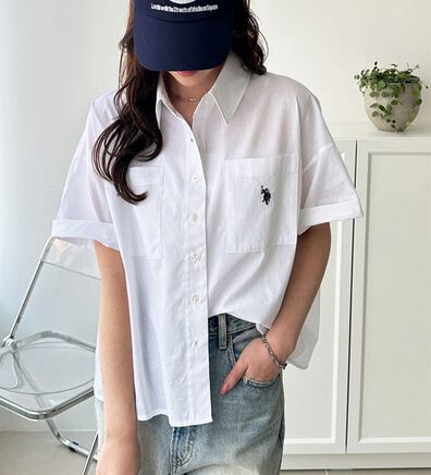 GeeRA（ジーラ）の「【ＵＳ．ＰＯＬＯ．ＡＳＳＮ】オーバーサイズ半袖シャツ（シャツ）」