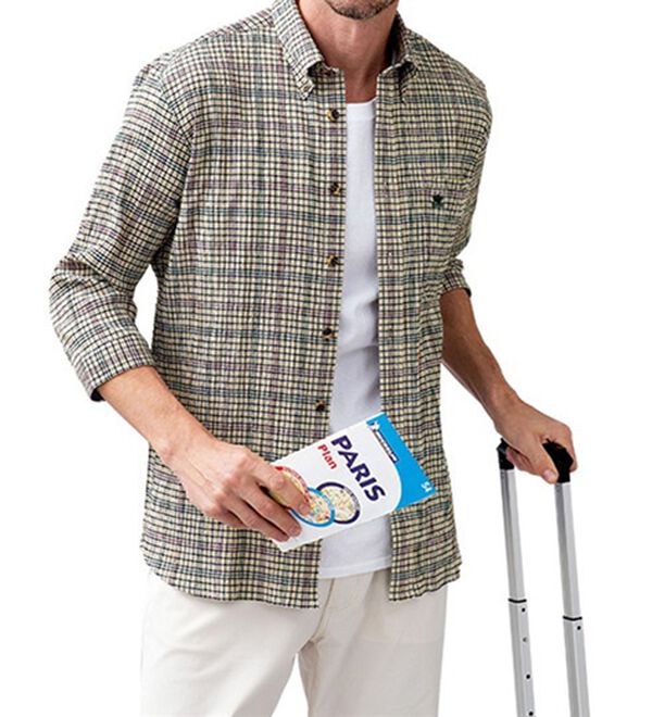 「【２色組】＜キンロック＞サッカー素材の軽快旅シャツ（メンズシャツ）」｜詳細画像