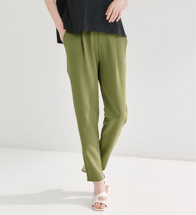 RANAN（ラナン）の「【選べる股下】ひんやり美脚シルエットタックパンツ（フルレングスパンツ）」