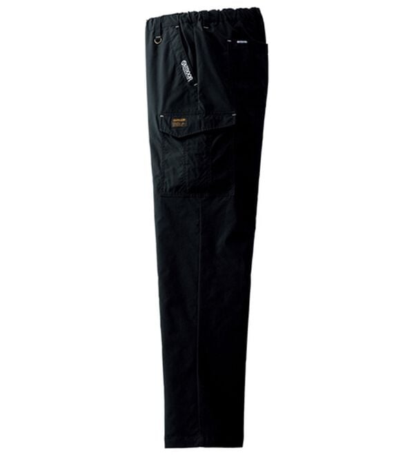 「アウトドアプロダクツ　年間定番らくらくカーゴパンツ（メンズフルレングスパンツ）」｜ブラック