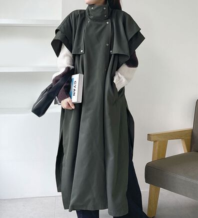 RANAN（ラナン）の「スリーブレスデザインコート（ロングコート）」