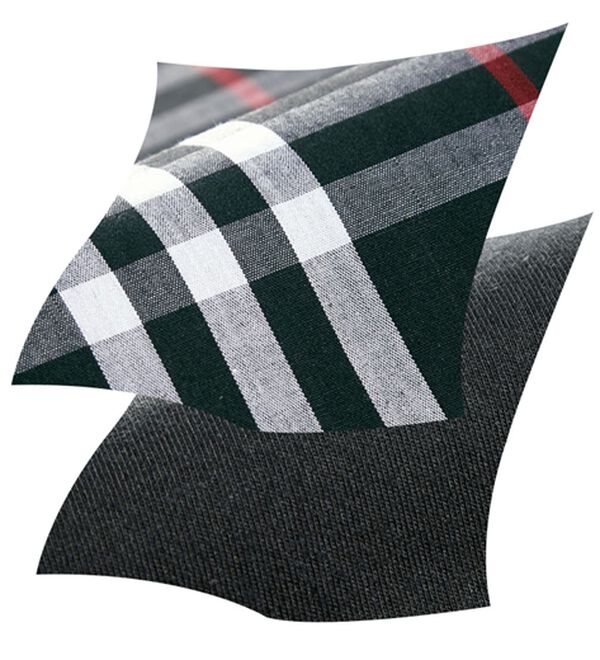 BELLUNA（ベルーナ）の「【２枚組】チェック使いランタンスリーブワンピース（カットソーワンピース）」｜詳細画像