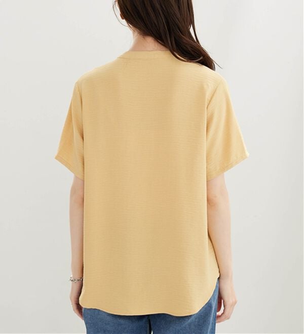 BELLUNA（ベルーナ）の「【多機能付き】お手入れ楽々！レース使いシャツチュニック（チュニック）」｜詳細画像