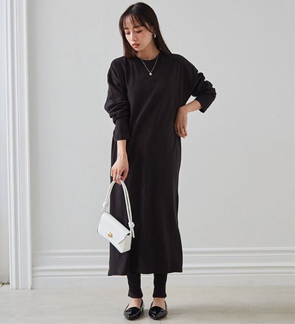 RANAN（ラナン）の「【レギンス付】＜ＢＣ＞綿１００％オーバーシルエットワンピース（その他ワンピース）」｜詳細画像