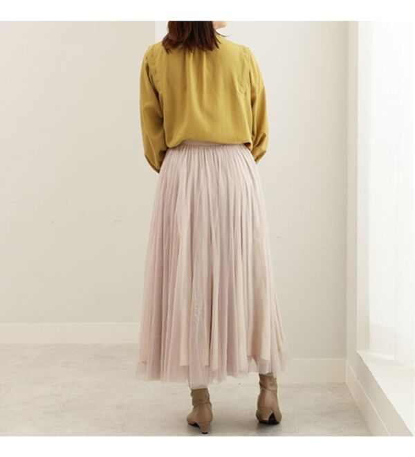 BELLUNA（ベルーナ）の「ビンテージ素材肩タックブラウス（ブラウス）」｜詳細画像