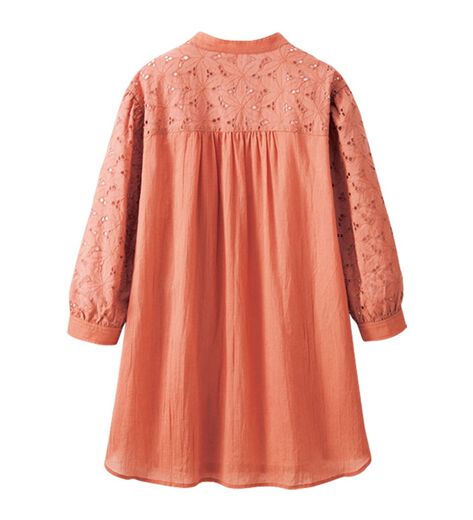 45R フラワー 刺繍 2wayヒッコリー ストライプ ロング ワンピース 2025