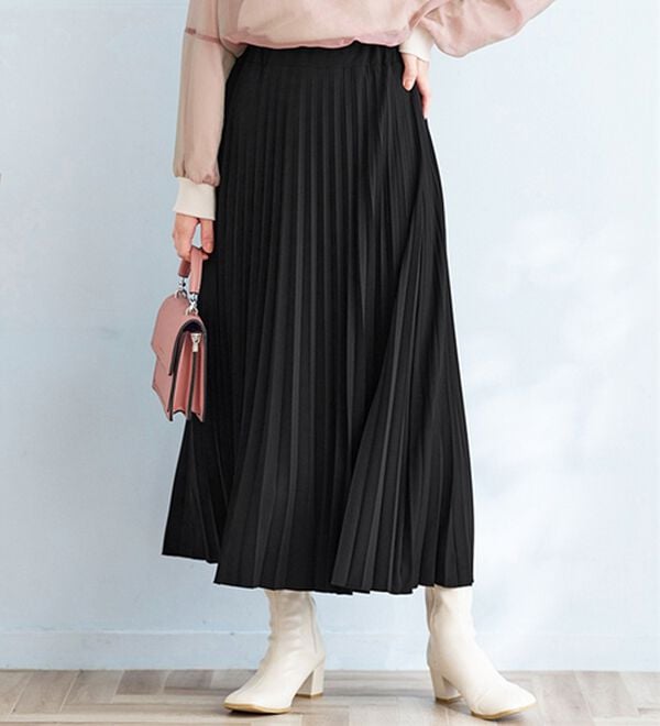 BELLUNA（ベルーナ）の「洗っても形が崩れにくい！プリーツスカート（ロングスカート）」｜詳細画像