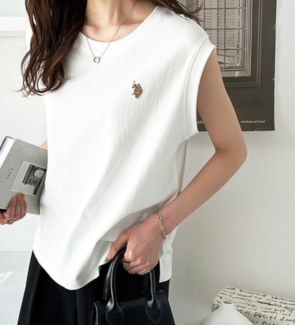 GeeRA（ジーラ）の「【Ｕ．Ｓ．　ＰＯＬＯ　ＡＳＳＮ．】ノースリＴシャツ（タンクトップ・キャミソール）」｜詳細画像