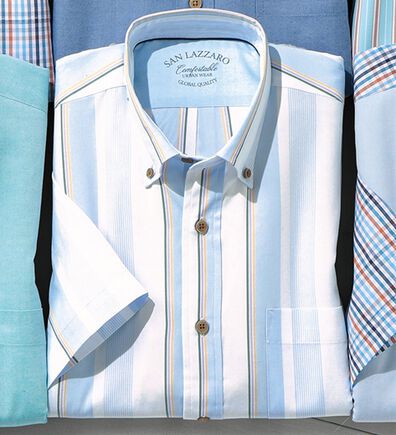 「大人のサマーオックス半袖シャツ（メンズシャツ）」