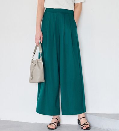 Viola e Viola（ヴィオラ エ ヴィオラ）の「楽ちんきれい美脚ワイドパンツ（ワイドパンツ・ガウチョ）」