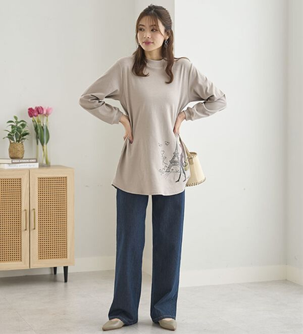 BELLUNA（ベルーナ）の「【メルティポンチ】プリントチュニック（チュニック）」｜詳細画像