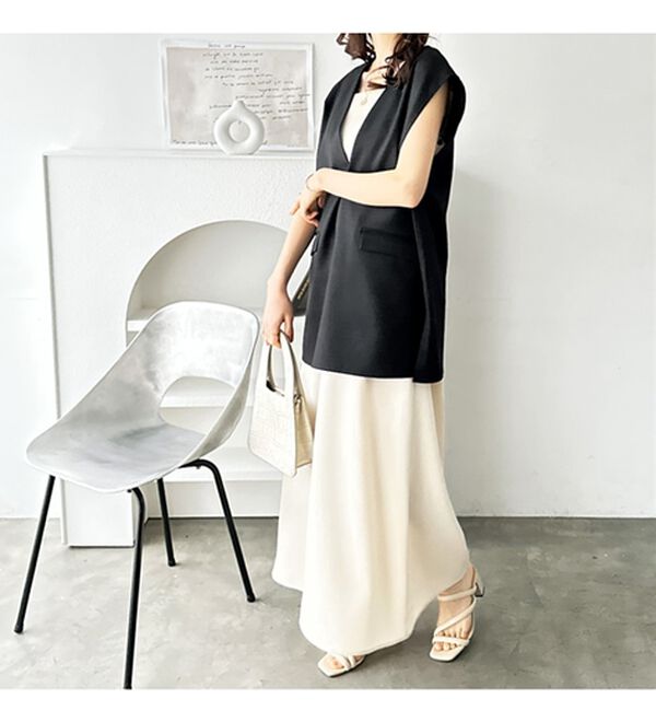 GeeRA（ジーラ）の「リネンライクスラブプルオーバーベスト（ベスト）」｜詳細画像