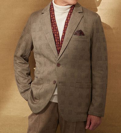 「お洒落に決まるウール調ジャケット（メンズジャケット）」