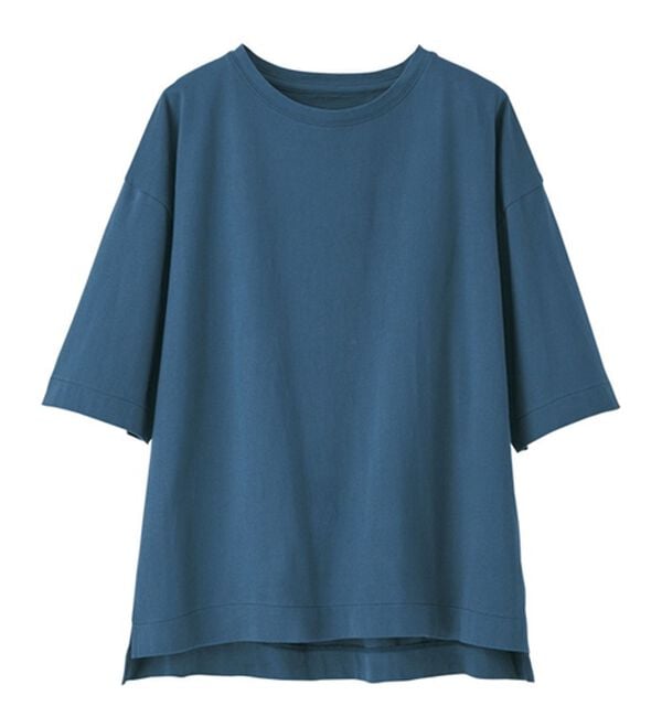 BELLUNA（ベルーナ）の「ひんやリッチコットン大人のゆったりプルオーバー（カットソー）」｜詳細画像