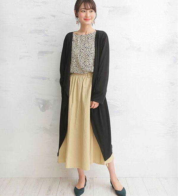 A HAPPY MARILYN（アハッピーマリリン）の「【Ｍ～８Ｌ】サイズ追加！！ＵＶカット 長袖 トッパー カーディガン（ニットカーディガン）」｜詳細画像