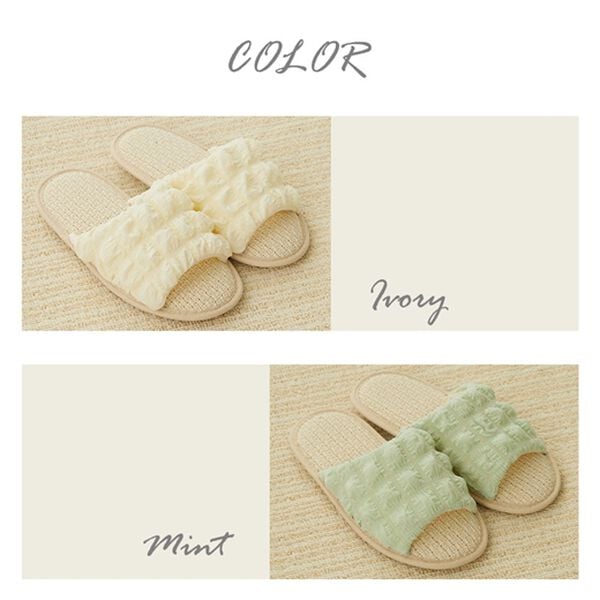 iellio（イエリオ）の「ポップコーンルームシューズ＜スリッパ・滑り止め加工＞（スリッパ・ルームシューズ）」｜詳細画像