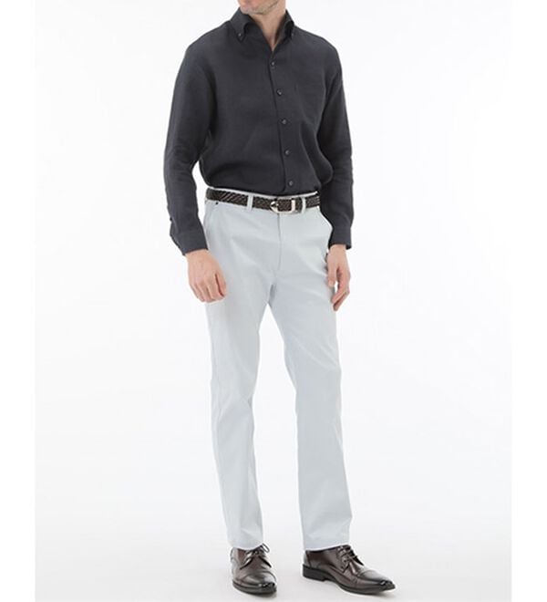 「＜コムルヴァン・オム＞大人のフレンチリネン１００％シャツ（メンズシャツ）」｜詳細画像