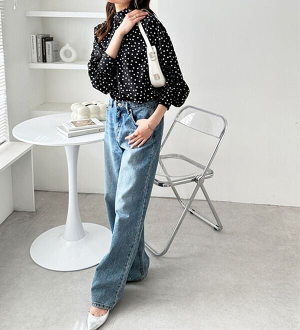 GeeRA（ジーラ）の「前後２ｗａｙボウタイブラウス（ブラウス）」｜詳細画像