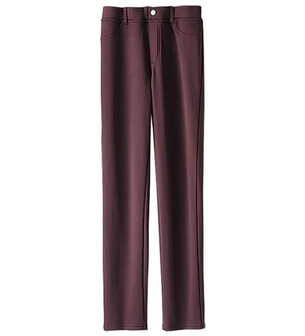BELLUNA（ベルーナ）の「マシュマロみたいな裏ベロアなめらかストレッチパンツ（フルレングスパンツ）」｜詳細画像