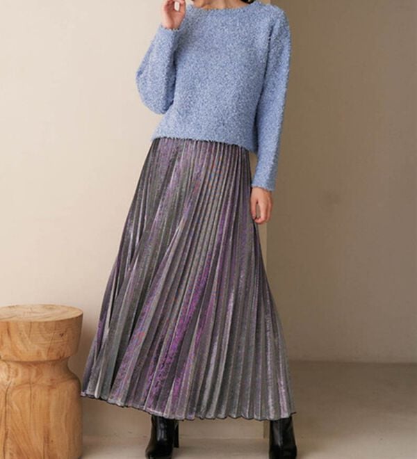 RANAN（ラナン）の「前後2WAYリボンヤーンショート丈カーディガン（ニットカーディガン）」｜詳細画像