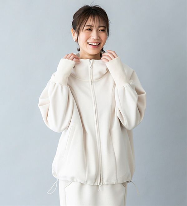 BELLUNA（ベルーナ）の「【ＳＭＡＲＴ　ＥＣＯ　ＪＥＲＳＥＹ】ダブルジップ切替パーカー（パーカー）」｜詳細画像