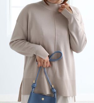 BELLUNA（ベルーナ）の「袖スリットデザインニットプルオーバー（ニット・セーター）」｜詳細画像